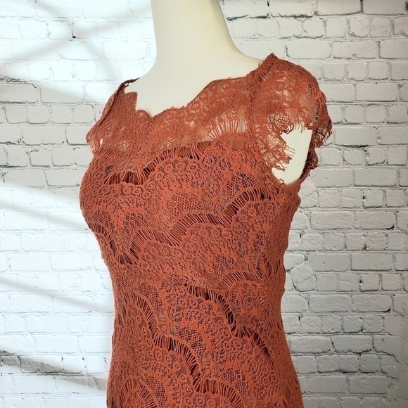 FREE People Peekaboo Lace Slip Dress sz. Small - Picture 8 of 11